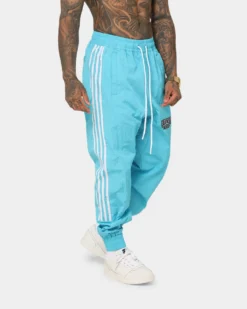 Saint Morta Pro Racing Nylon Trackpants Cyan -Champions Style 03010718 YC842 mens 0050
