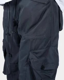 MNML Lightweight Cinch Cargo Pants Faded Black -Champions Style 03010725 YB554 mens 0060