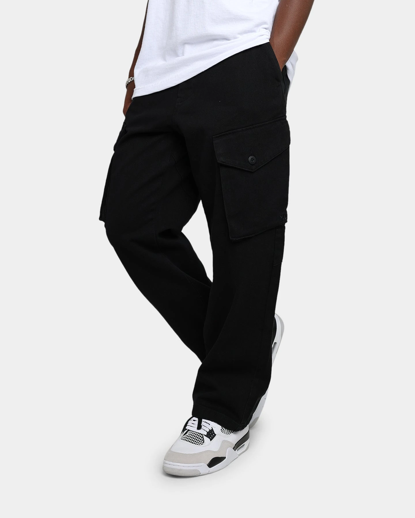X-Large Overdyed Cargo Pants Black 4 X-Large Overdyed Cargo Pants Black - Image 4
