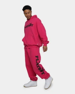 Playboy By CK Wordmark Trackpants Pink -Champions Style 03010859 YP001 mens 0020