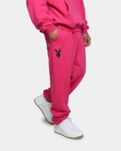 Playboy By CK Wordmark Trackpants Pink -Champions Style 03010859 YP001 mens 0030