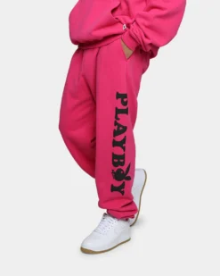 Playboy By CK Wordmark Trackpants Pink -Champions Style 03010859 YP001 mens 0040