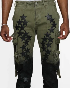 MNML D474 Cargo Straight Denim Pants Multi -Champions Style 03010933 YM041 mens 0070