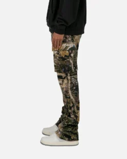 MNML Bootcut Cargo Pants Hunter Camo -Champions Style 03010935 YH146 mens 00030