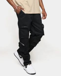 XXIII Henry Zip Cargo Pants Black -Champions Style 03010956 YB001 mens 0030