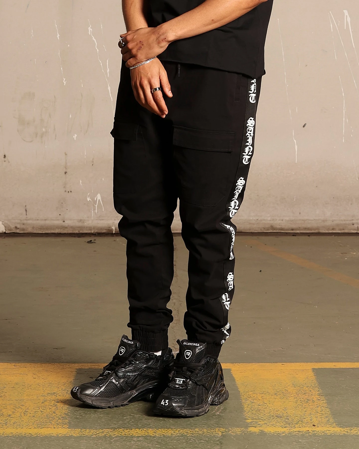 Saint Morta Fallen Jogger Black 2 Saint Morta Fallen Jogger Black - Image 2