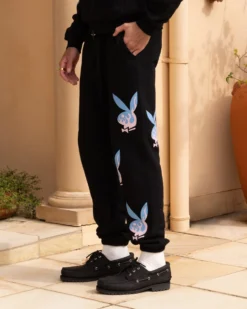Playboy By Culture Kings Lit Bunny Track Pants Black 13 Playboy By Culture Kings Lit Bunny Track Pants Black -Champions Style 03011205 YB001 mens 0060 scaled