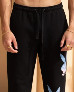 Playboy By Culture Kings Lit Bunny Track Pants Black 14 Playboy By Culture Kings Lit Bunny Track Pants Black -Champions Style 03011205 YB001 mens 0070 scaled