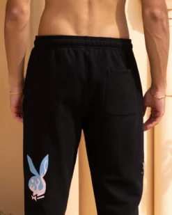 Playboy By Culture Kings Lit Bunny Track Pants Black 15 Playboy By Culture Kings Lit Bunny Track Pants Black -Champions Style 03011205 YB001 mens 0080 scaled