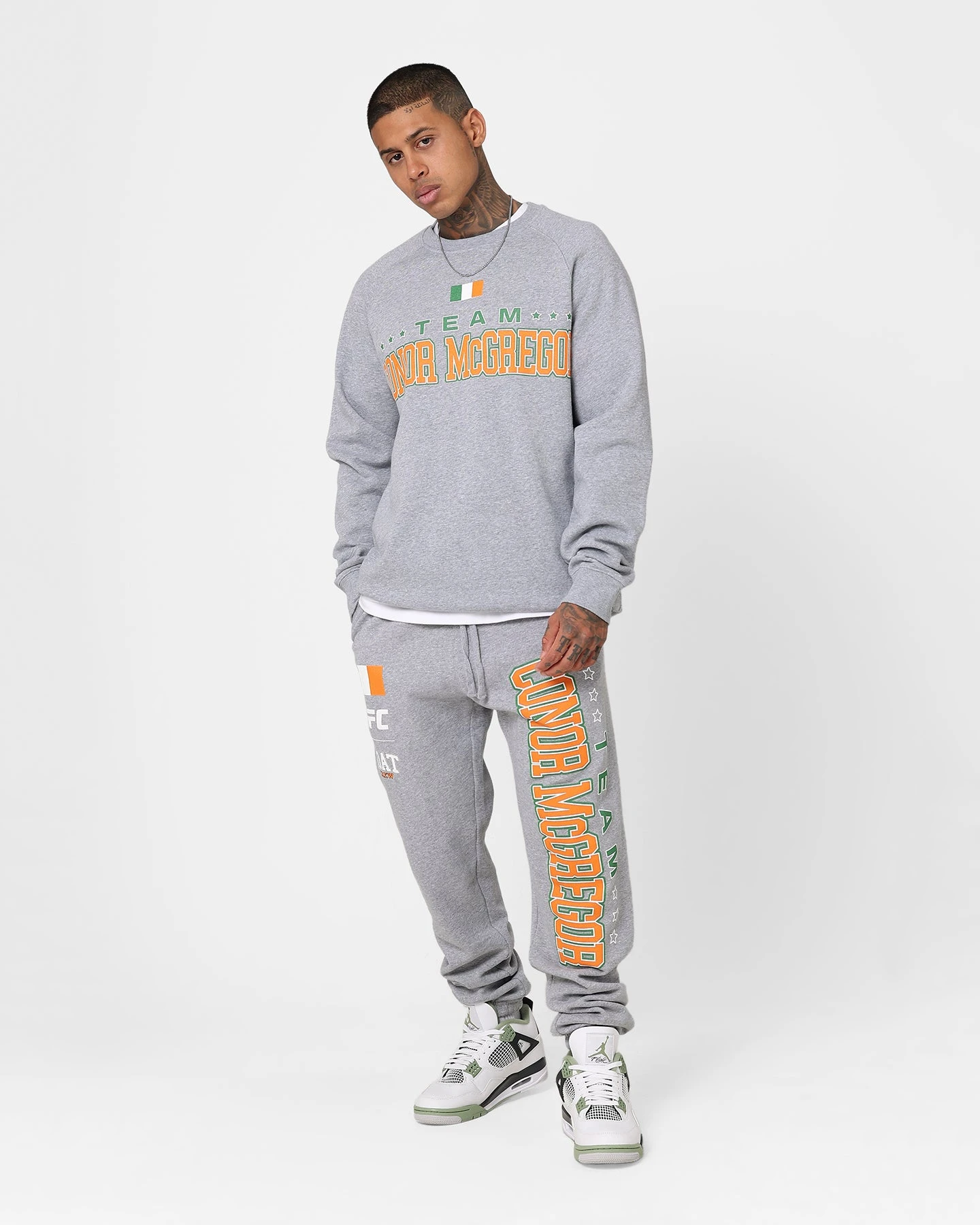 Goat Crew X UFC Conor McGregor Team McGregor Sweatpants Grey 2 Goat Crew X UFC Conor McGregor Team McGregor Sweatpants Grey - Image 2