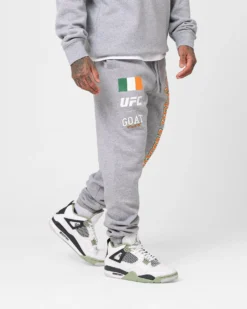 Goat Crew X UFC Conor McGregor Team McGregor Sweatpants Grey 12 Goat Crew X UFC Conor McGregor Team McGregor Sweatpants Grey -Champions Style 03011277 YQ001 mens 0050