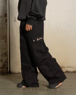 Loiter X The Anti Order Flow Cargo Pants Black 13 Loiter X The Anti Order Flow Cargo Pants Black -Champions Style 03011404 YB001 mens 0060 scaled