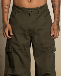 Loiter X The Anti Order Flow Cargo Pants Khaki -Champions Style 03011404 YK001 mens 0070 scaled