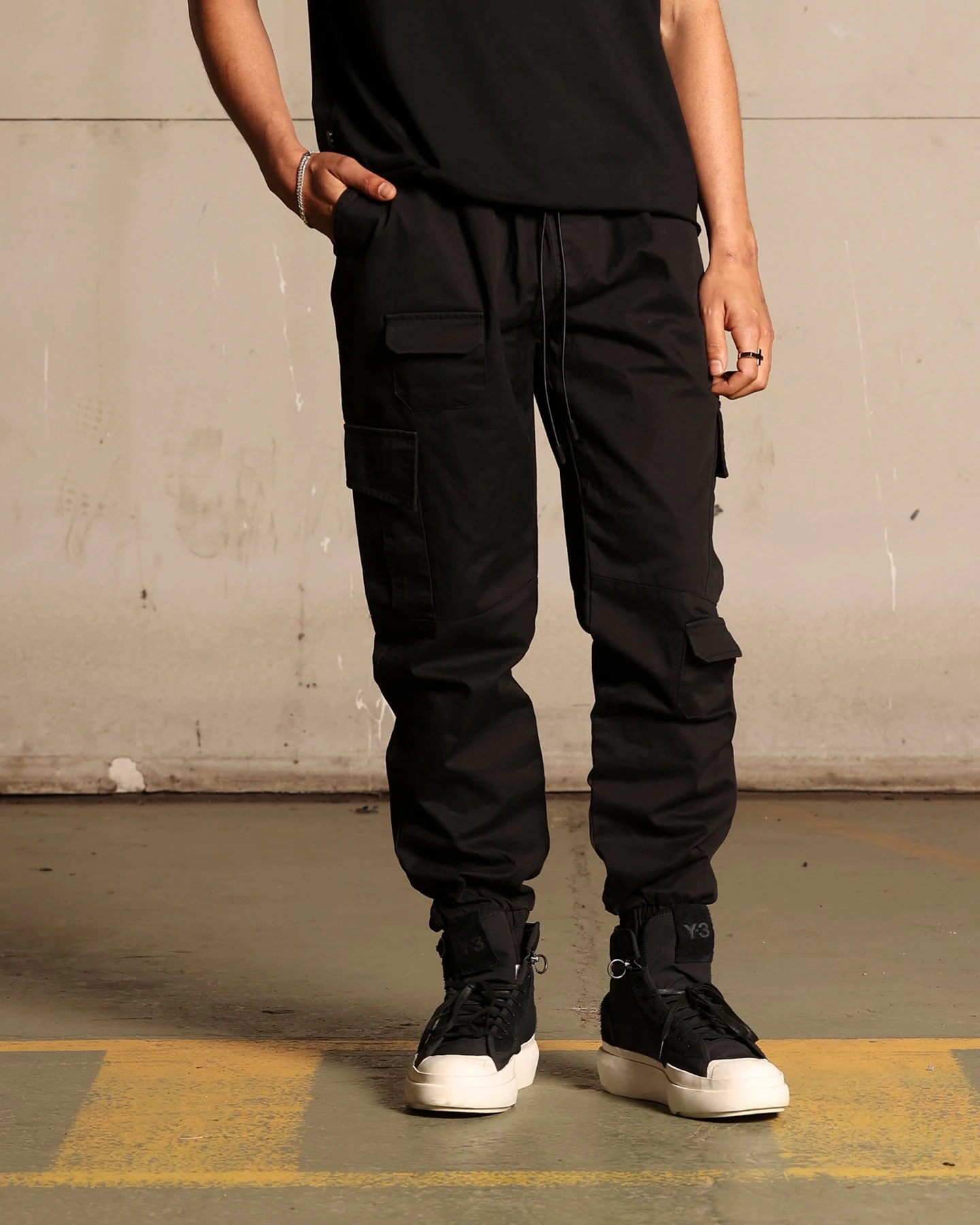 Saint Morta Utility Joggers Black 1 Saint Morta Utility Joggers Black