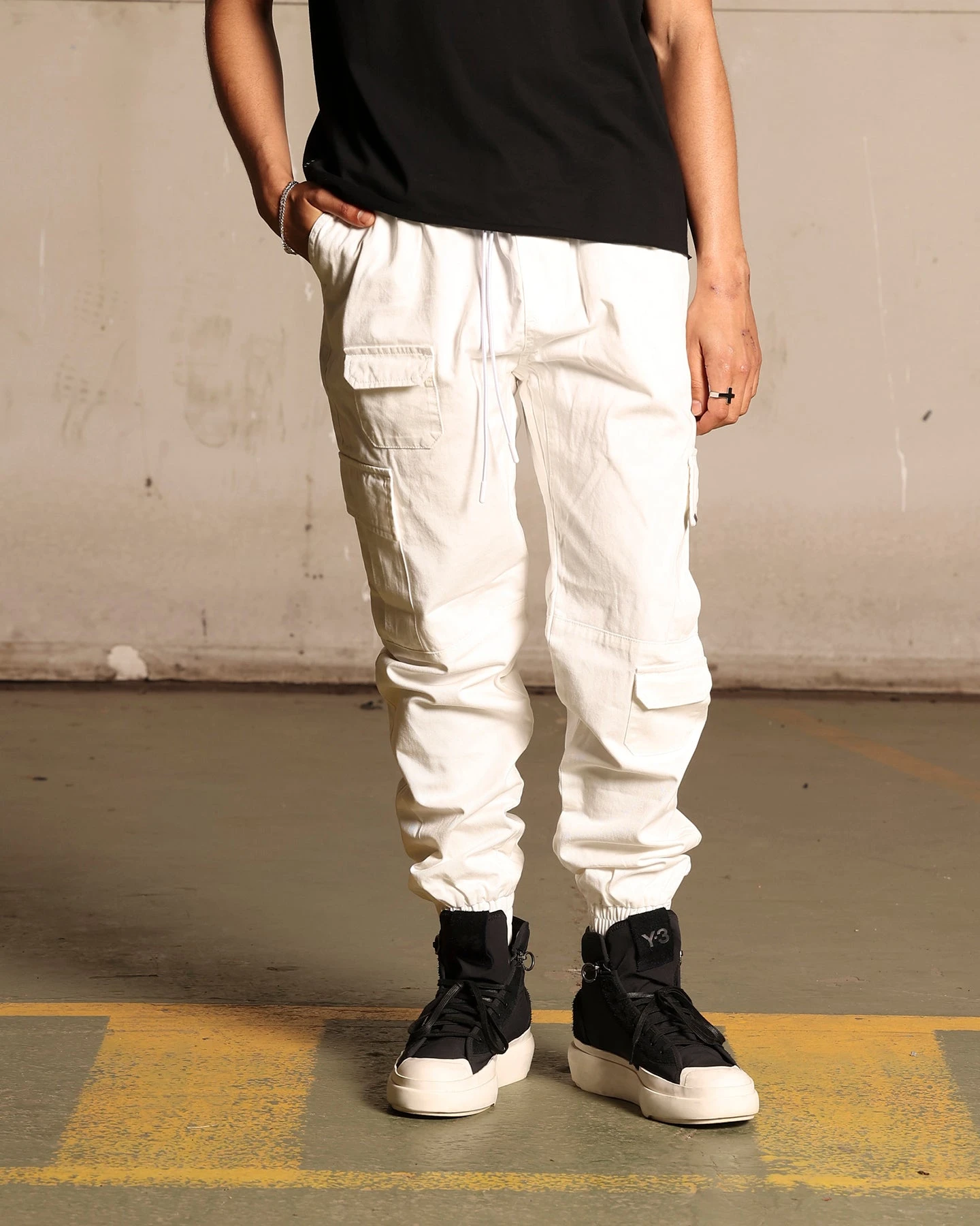 Saint Morta Utility Joggers Off White 1 Saint Morta Utility Joggers Off White