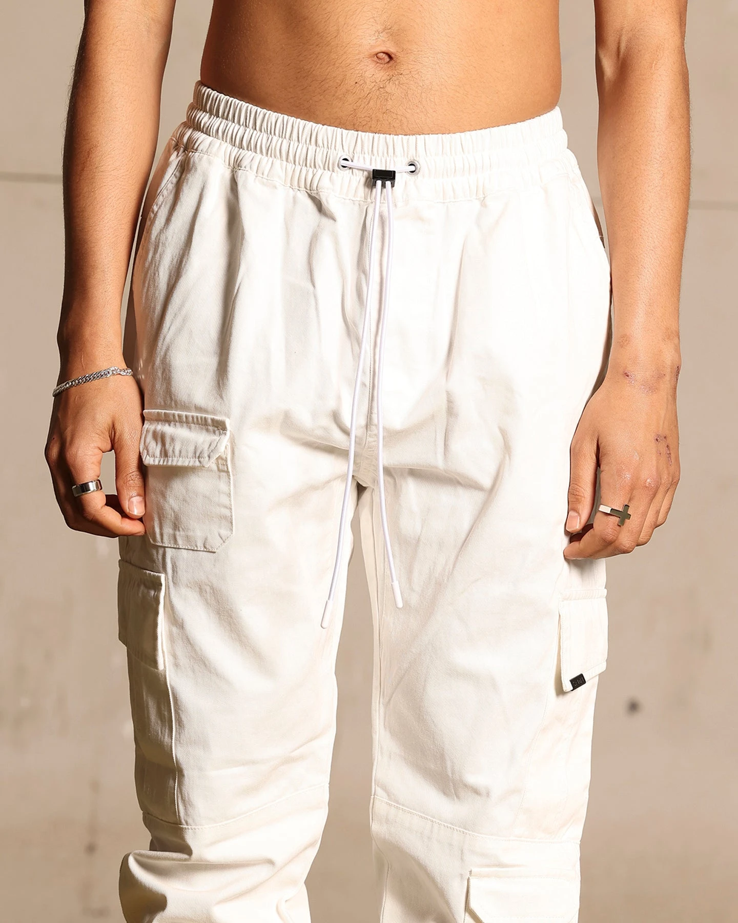 Saint Morta Utility Joggers Off White 7 Saint Morta Utility Joggers Off White - Image 7