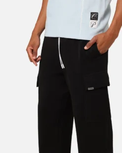 Carre Grain Superior Cargo Jogger Black -Champions Style 03011418 YB001 mens 0040