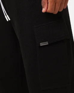 Carre Grain Superior Cargo Jogger Black -Champions Style 03011418 YB001 mens 0070