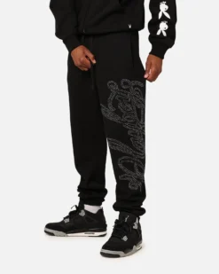 Playboy By Culture Kings Shyne Track Pants Black -Champions Style 03011451 YB001 mens 0060