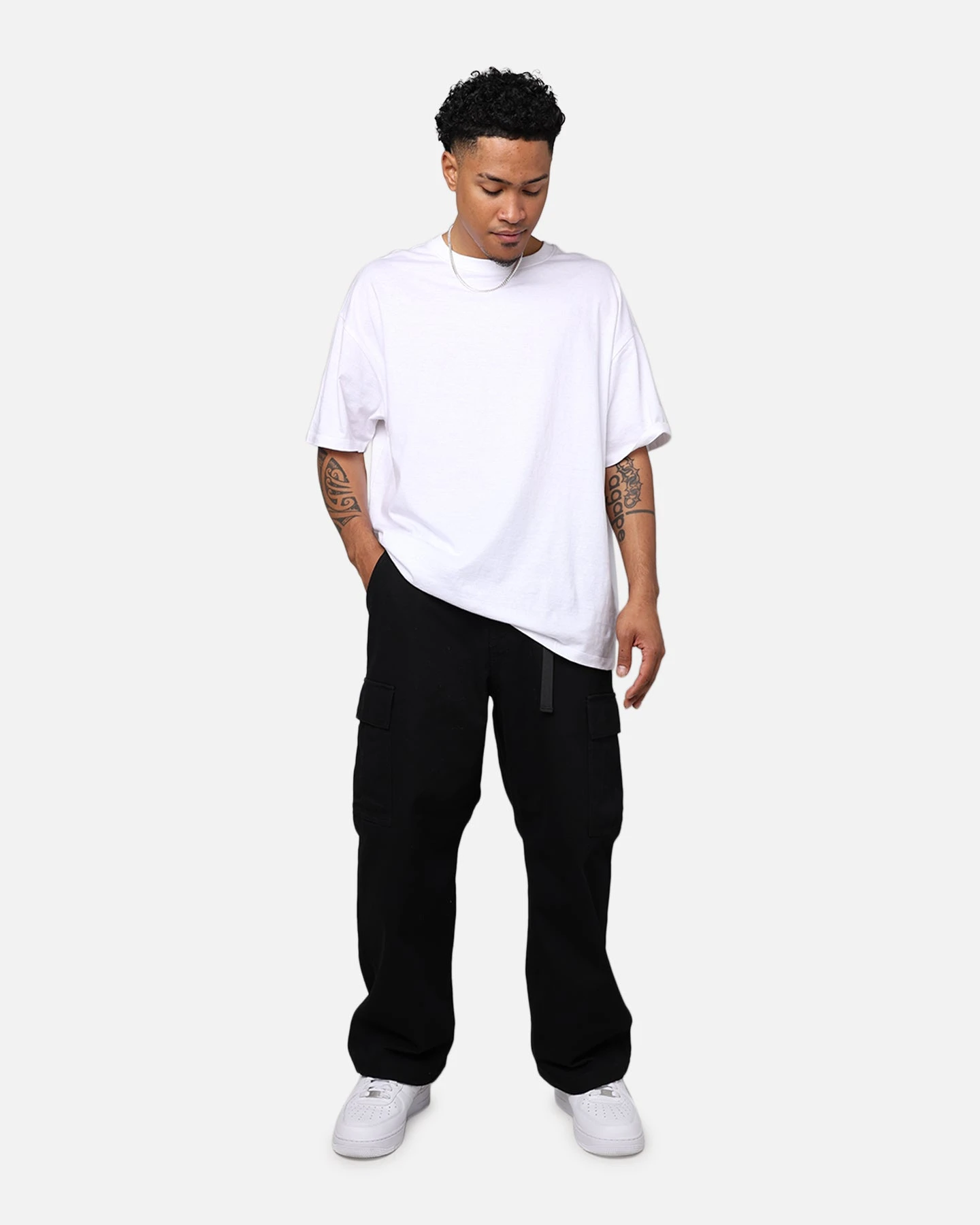 X-Large Twill Easy Cargo Pants Black 2 X-Large Twill Easy Cargo Pants Black - Image 2