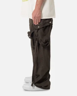 MNML Strapped Multi Cargo Pants Brown -Champions Style 03011673 YX300 mens 0030