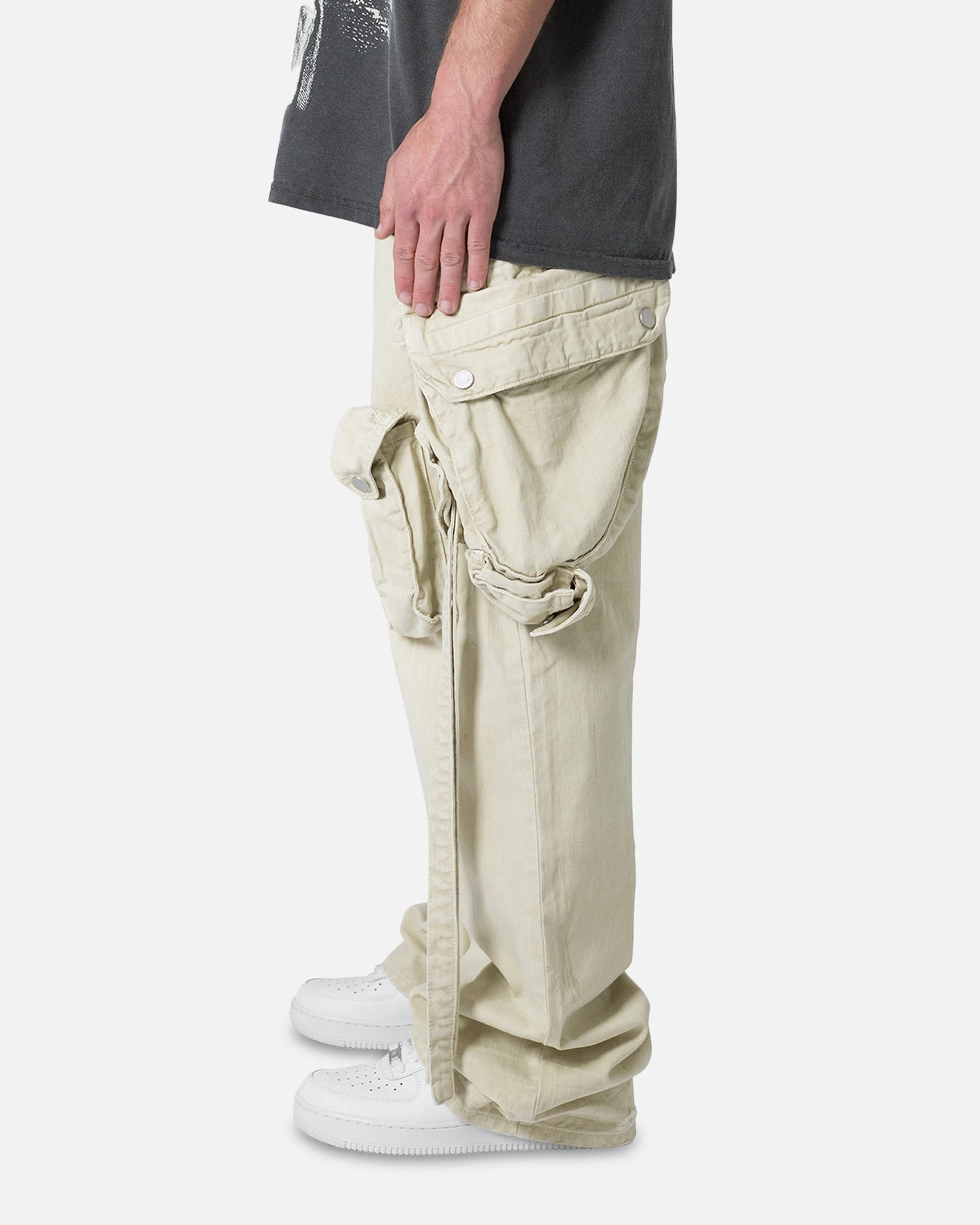 MNML Strapped Multi Cargo Pants Khaki 3 MNML Strapped Multi Cargo Pants Khaki - Image 3