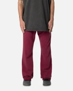 MNML Washed Flare Sweatpants Magenta -Champions Style 03011836 YM150 mens 0030
