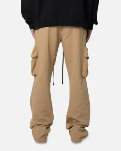 MNML Drawcord Flare Cargo Pants Khaki -Champions Style 03011859 YK001 mens 0040