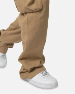 MNML Drawcord Flare Cargo Pants Khaki -Champions Style 03011859 YK001 mens 0060