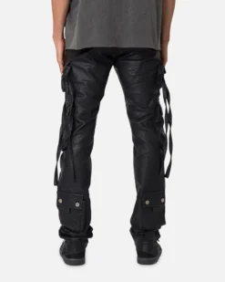 MNML D152 Leather Cargo Pants Black 9 MNML D152 Leather Cargo Pants Black -Champions Style 03011928 YB001 mens 0040