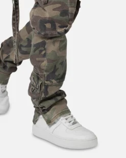 MNML D152 Cargo Pants Woodland Camo -Champions Style 03011985 YC040 mens 0060