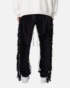 MNML Fringe Velour Sweatpants Black 9 MNML Fringe Velour Sweatpants Black -Champions Style 03012021 YB001 mens 0040