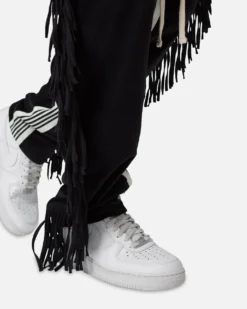 MNML Fringe Velour Sweatpants Black 11 MNML Fringe Velour Sweatpants Black -Champions Style 03012021 YB001 mens 0060