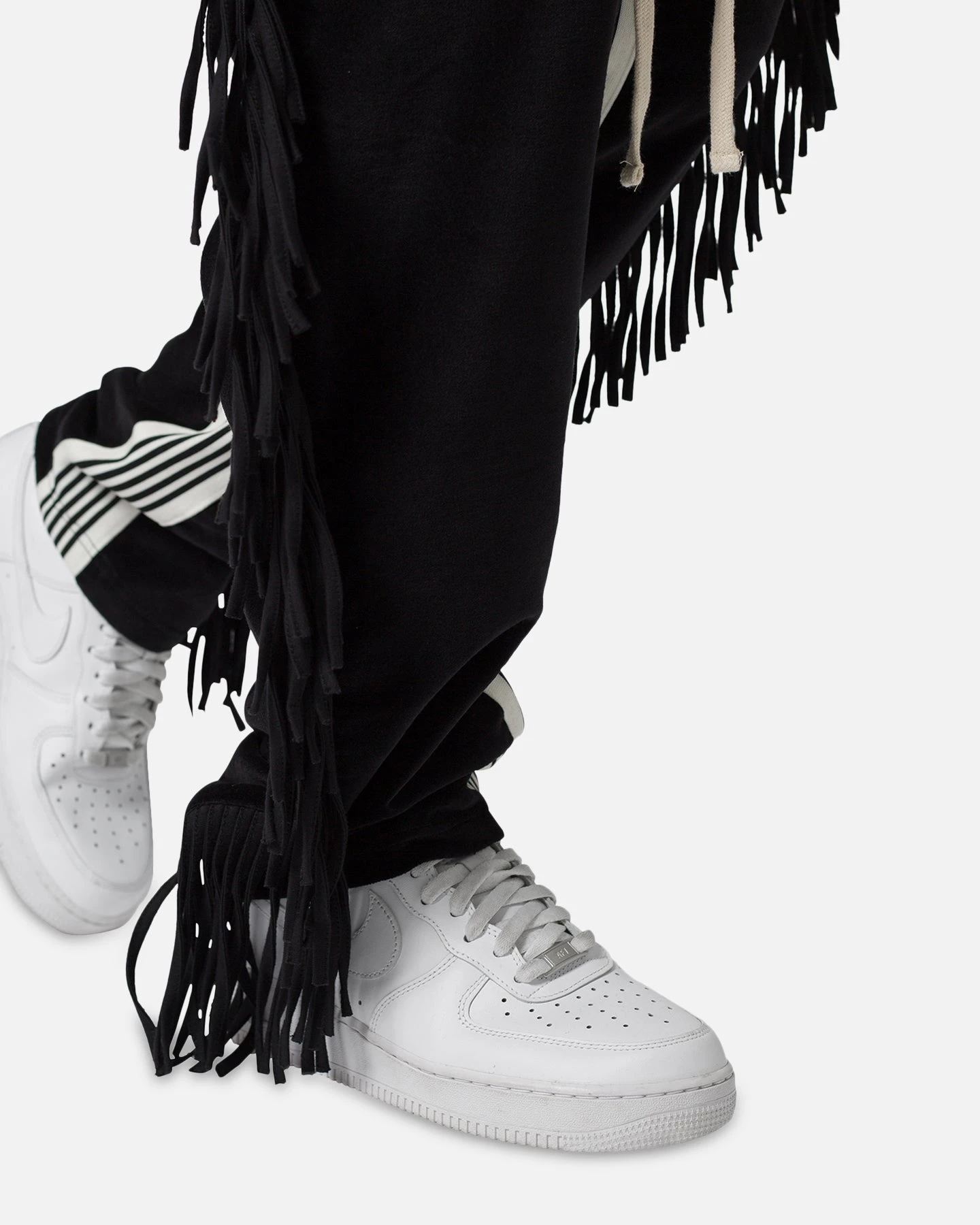 MNML Fringe Velour Sweatpants Black 6 MNML Fringe Velour Sweatpants Black - Image 6